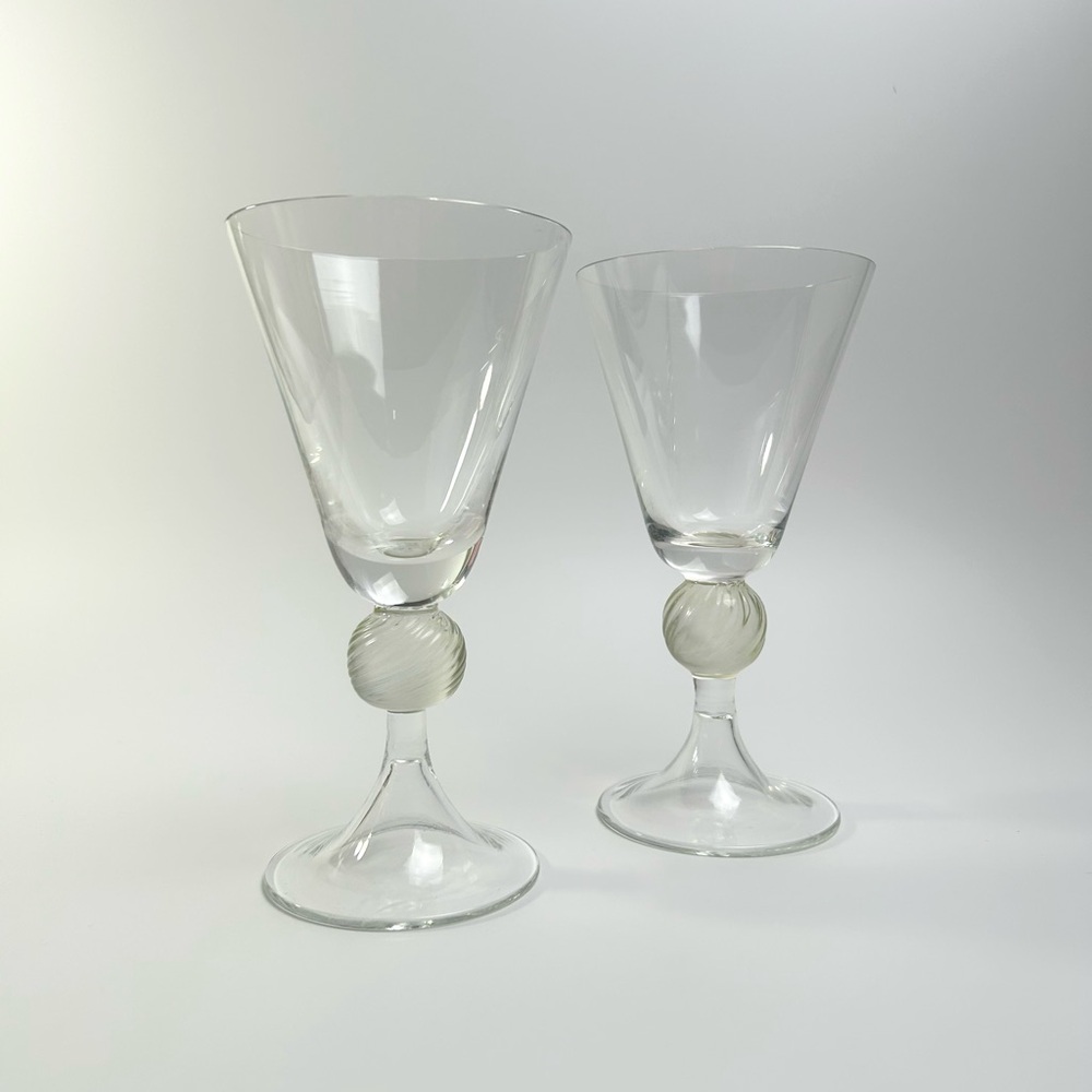 Southern Living Ball Stem Glasses 7.5”